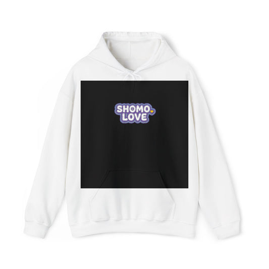 Shomo Love Graphic Hoodie — Cute Floral Bubble Text Pullover