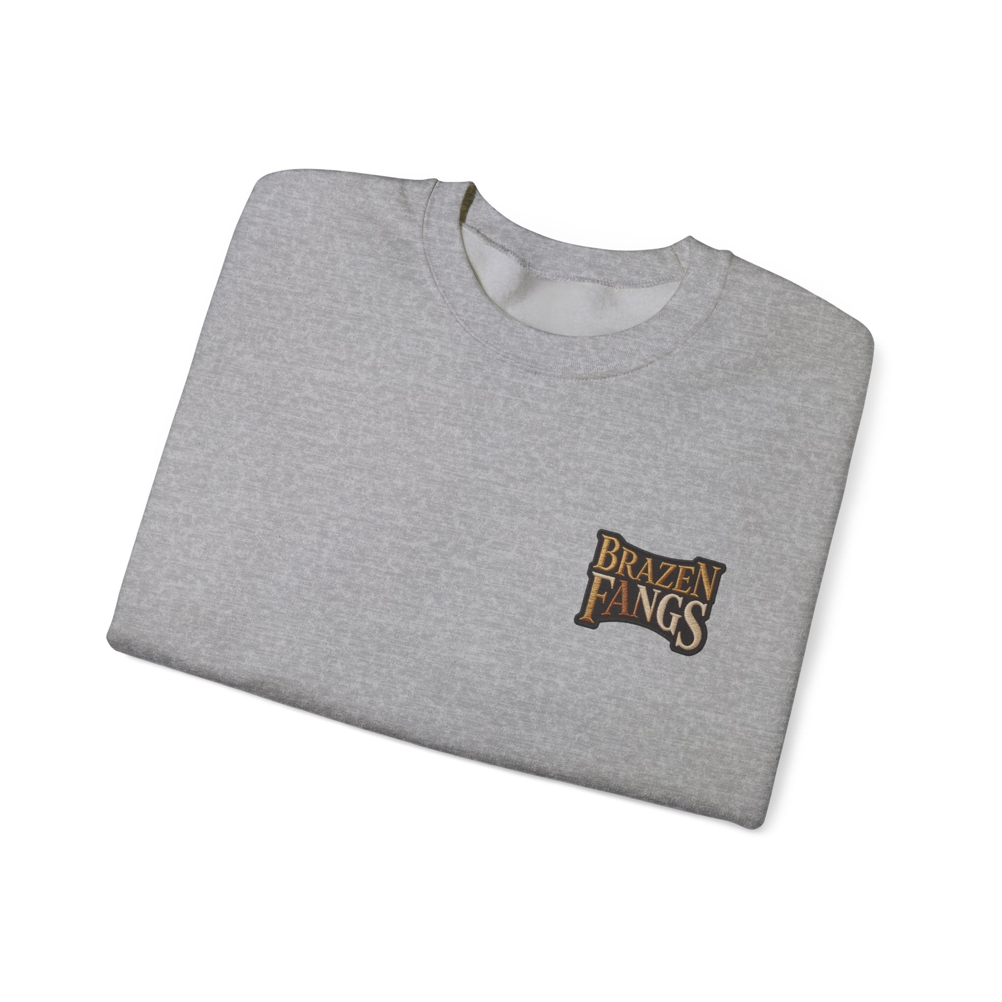Brazen Fangs' Edition 1 Vintage Patch Racing Logo Crewneck Sweatshirt
