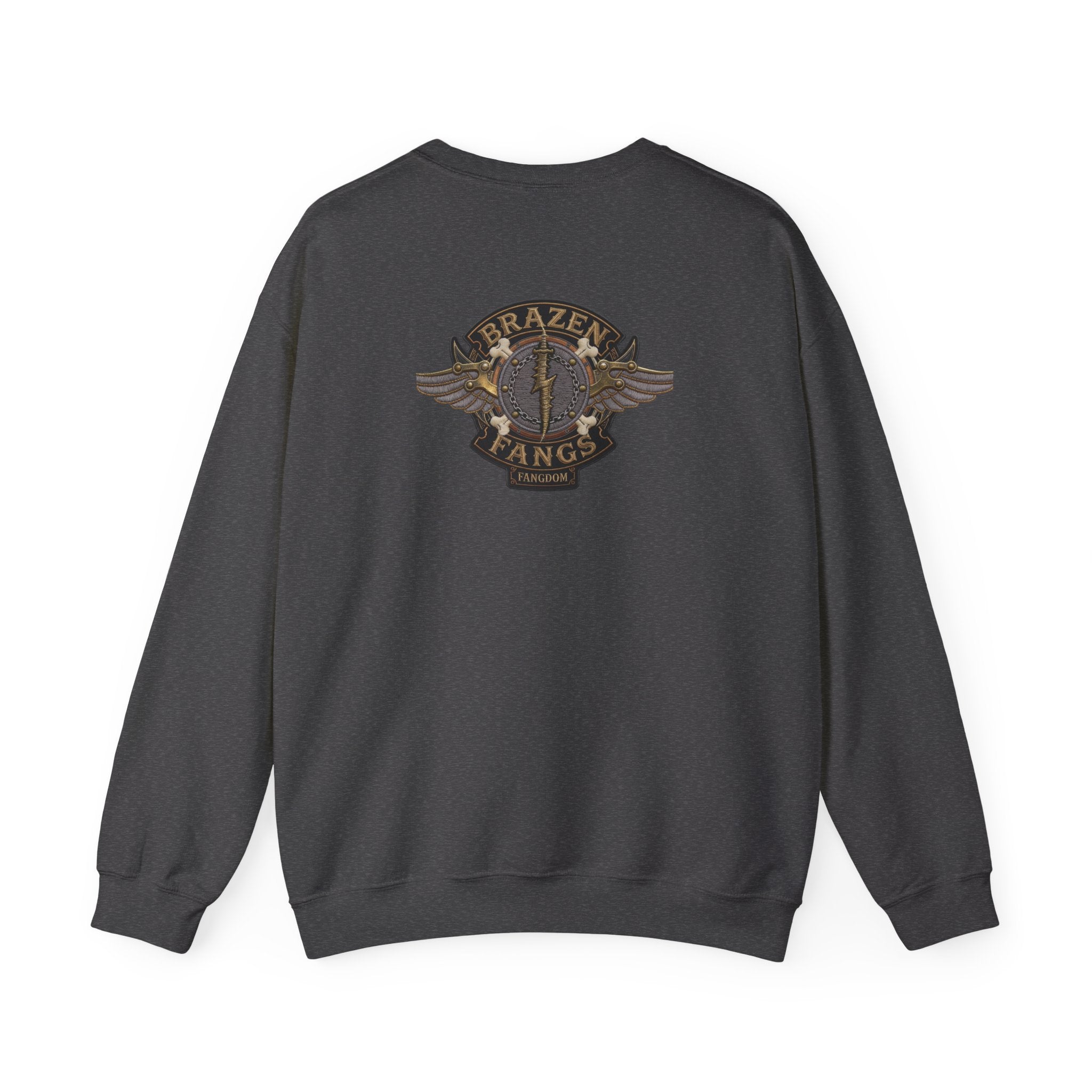 Brazen Fangs' Edition 1 Vintage Patch Racing Logo Crewneck Sweatshirt